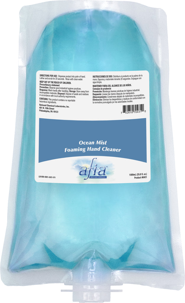Afia™ Ocean Mist Foaming Hand Cleaner - 1000 mL/bag