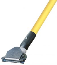 Clip-on Dust Mop Fiberglass Handles | 5' Diameter | Yellow
