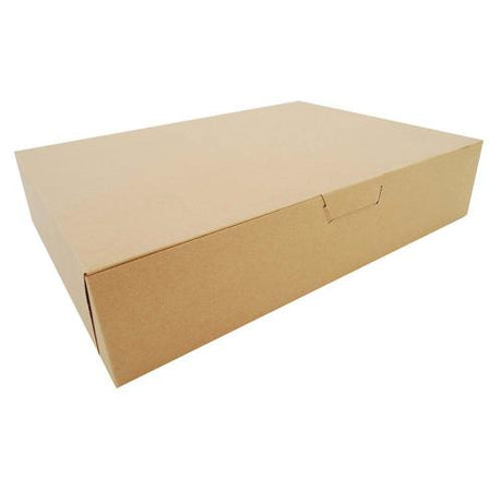 Kraft Paperboard Non-Window Bakery Box – 19” x 14” x 4” | 50 Count