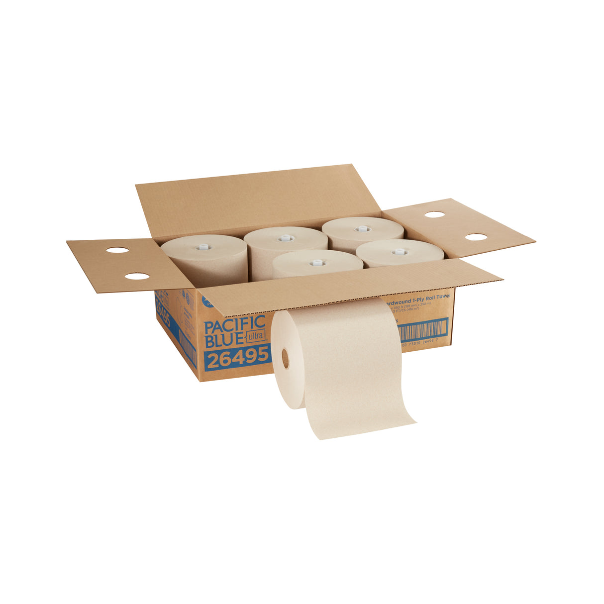 Pacific Blue® Recycled Paper Towel Roll – Brown | 1150’ x 8” | 6 Rolls per Case