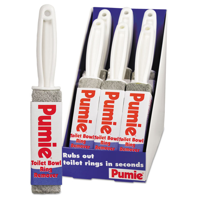 Pumie Toilet Bowl Ring Remover with Handle (Pumice Stick) | 6 per box