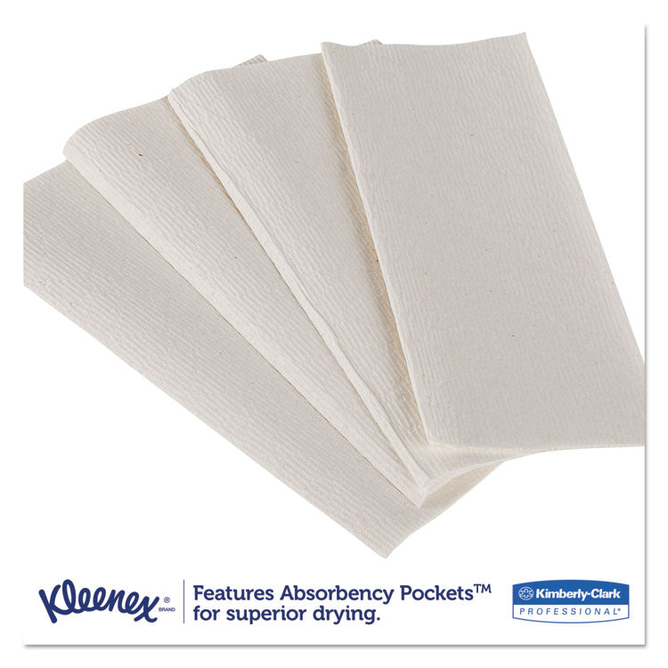 Kleenex® Premiere Folded Towels, White, 120 Towels Per Pack, 25 Packs Per Carton