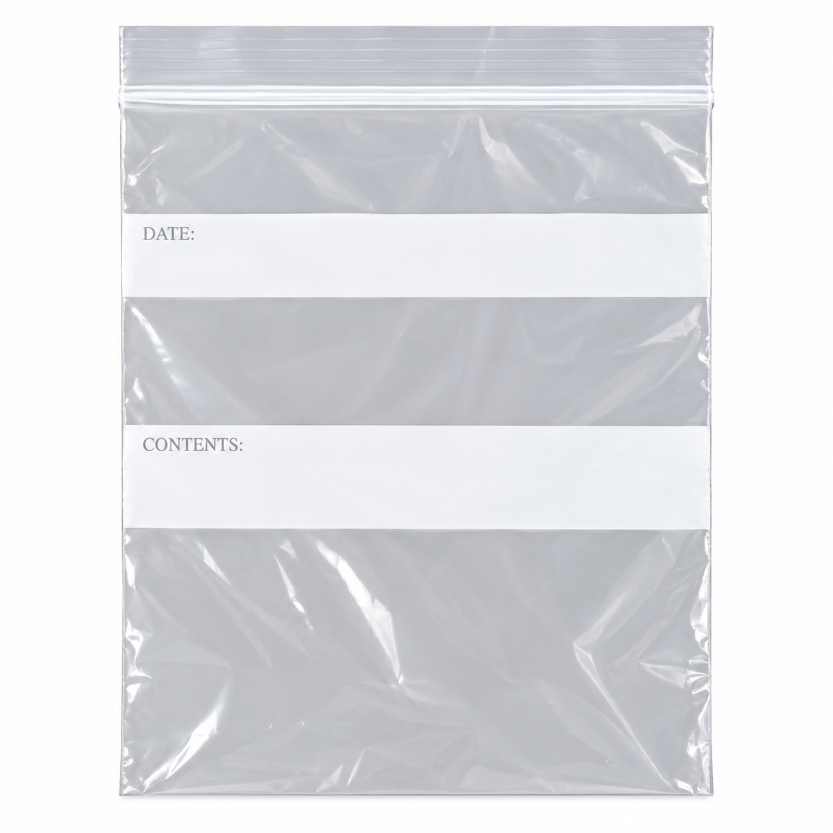Elkay Plastics Seal Top Quart Storage Bags with White Write-On Strips | 7" x 8" | 1.75 Mil | 500/Case