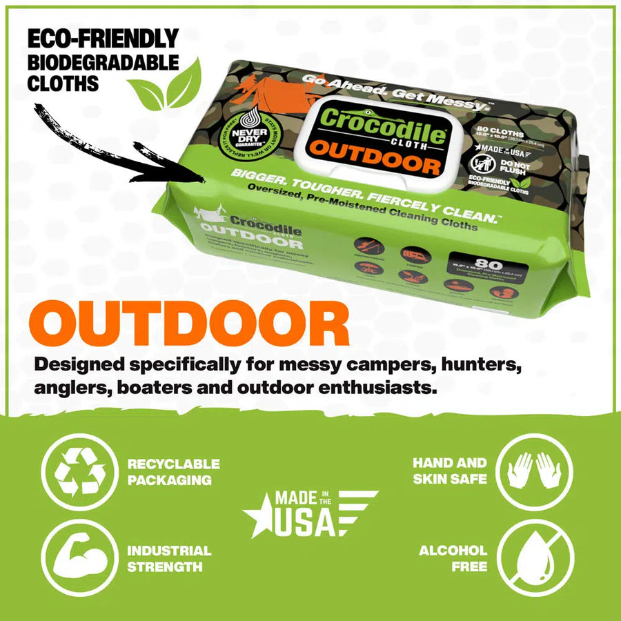 Crocodile Cloth® – Oversized Wipes for Oversized Messes