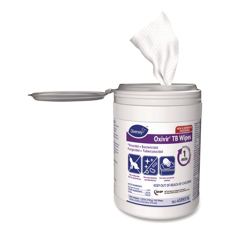 Diversey Oxivir® TB Disinfectant Wipes | 12 Canisters