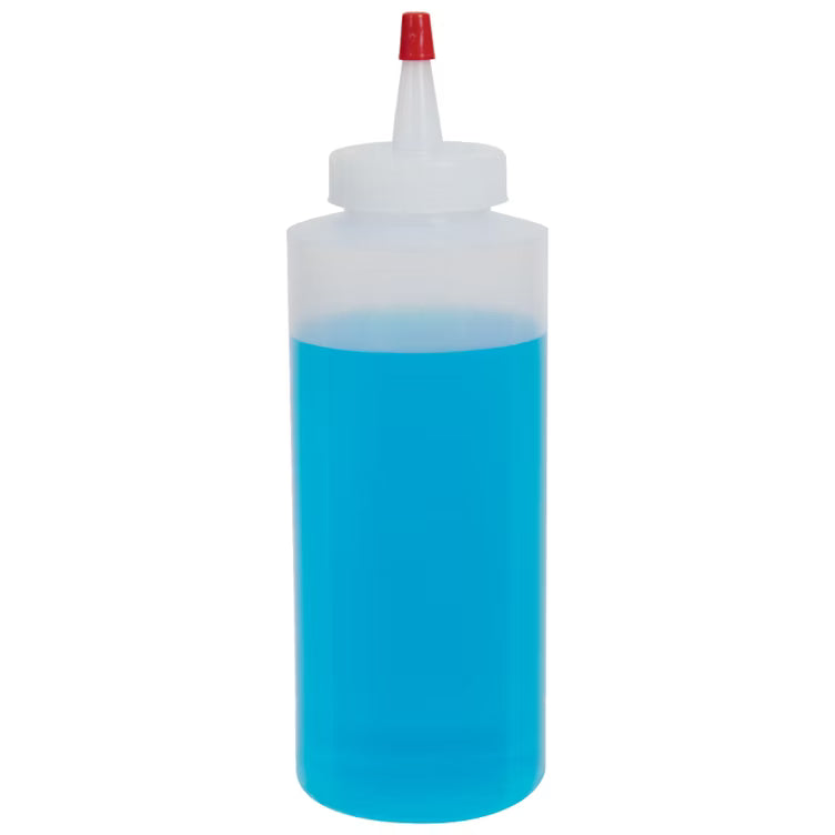 8 oz. Natural LDPE Wide Mouth Cylindrical Bottle