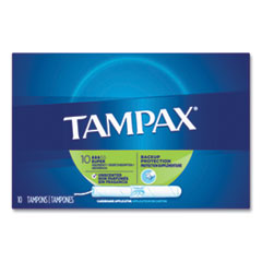 Tampax® Cardboard Applicator Tampons, Super, 10/Box 48 Box/Carton