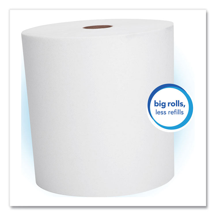 Kimberly-Clark Professional SCOTT High-Capacity Hard Roll Towels - 8 x 1000', White (12 Rolls) | Exceptionally Absorbent, Space-Saving Design | Eco-Friendly & Certified | Compatible with Kimberly-Clark Professional Dispensers