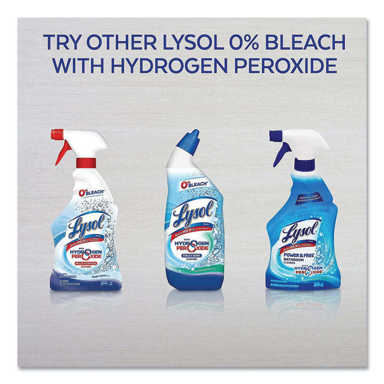 Lysol® Bathroom Cleaner With Hydrogen Peroxide, Cool Spring Breeze, Twelve 22oz Trigger Spray Bottles per Carton