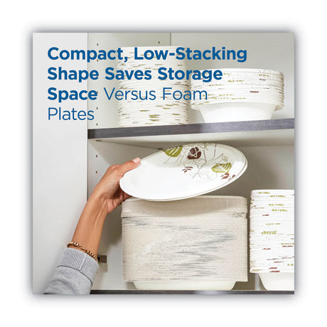 Dixie® Pathways Medium-Weight Paper Plates | 8.5” Diameter | 500 a Carton