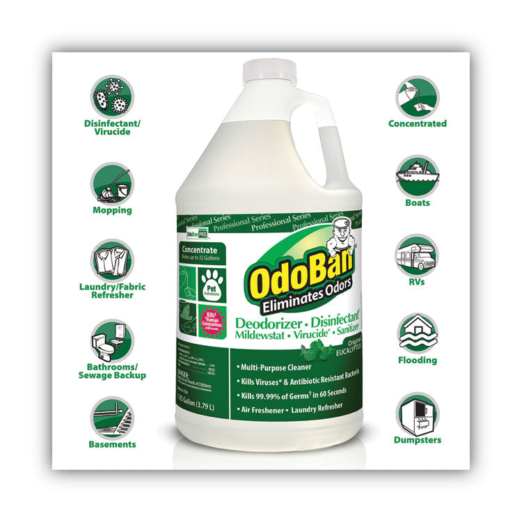 OdoBan Eucalyptus Odor Eliminator and Disinfectant | 1 Gallon