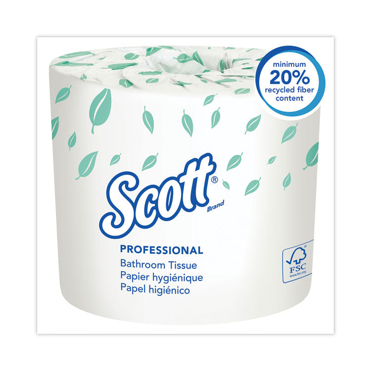 Scott® Standard Roll 2-Ply Toilet Tissue | Septic Safe | 550 Sheets per Roll | 80 Rolls per Carton
