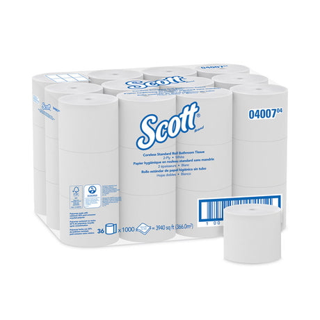Tissue Corelss 2ply 36/1000/cs