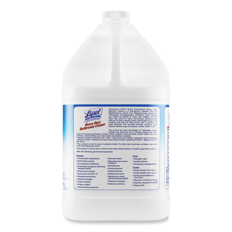 Lysol® Professional Heavy Duty Bathroom Cleaner | 1 Gallon per Bottle | 4 Bottles per Carton