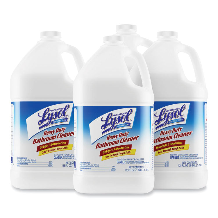 Lysol® Professional Heavy Duty Bathroom Cleaner | 1 Gallon per Bottle | 4 Bottles per Carton