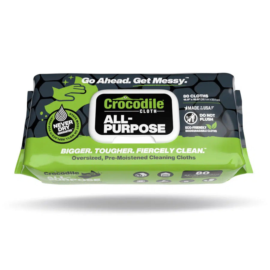 Crocodile Cloth® – Oversized Wipes for Oversized Messes