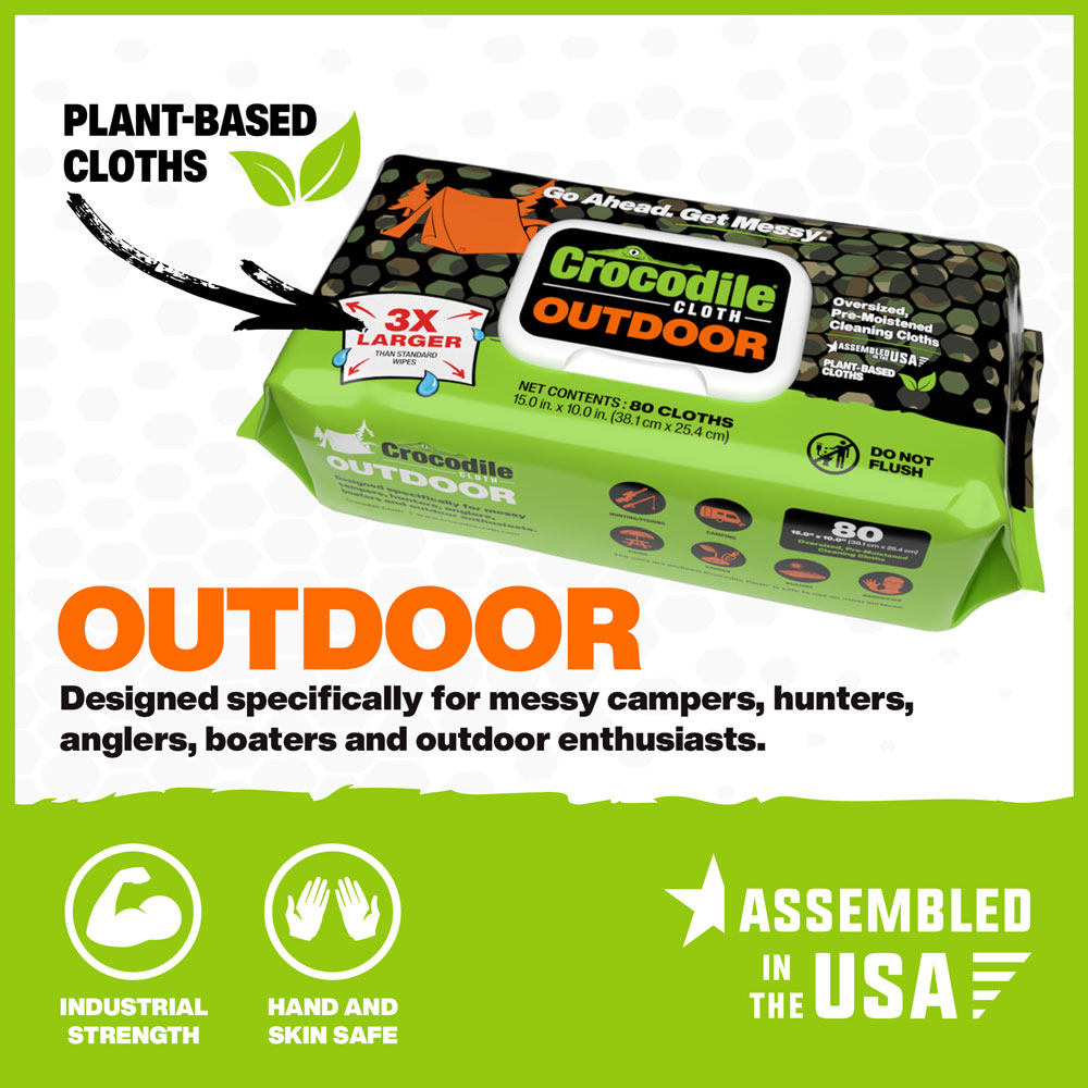 Crocodile Cloth® – Oversized Wipes for Oversized Messes