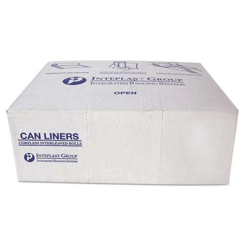 Inteplast® High-Density Commercial Can Liners | Natural | 16 Microns | 43x48 | 55-60 Gallon Capacity | 200 Liners/Case
