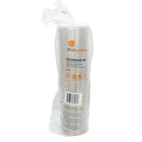 EcoSystems Clear Flat Deli Lid | 8oz-32oz | 500 Per Case