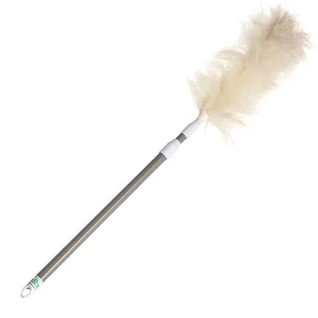Unger® Extension Duster – 33” to 45” Adjustable Handle | Lambswool Bristles