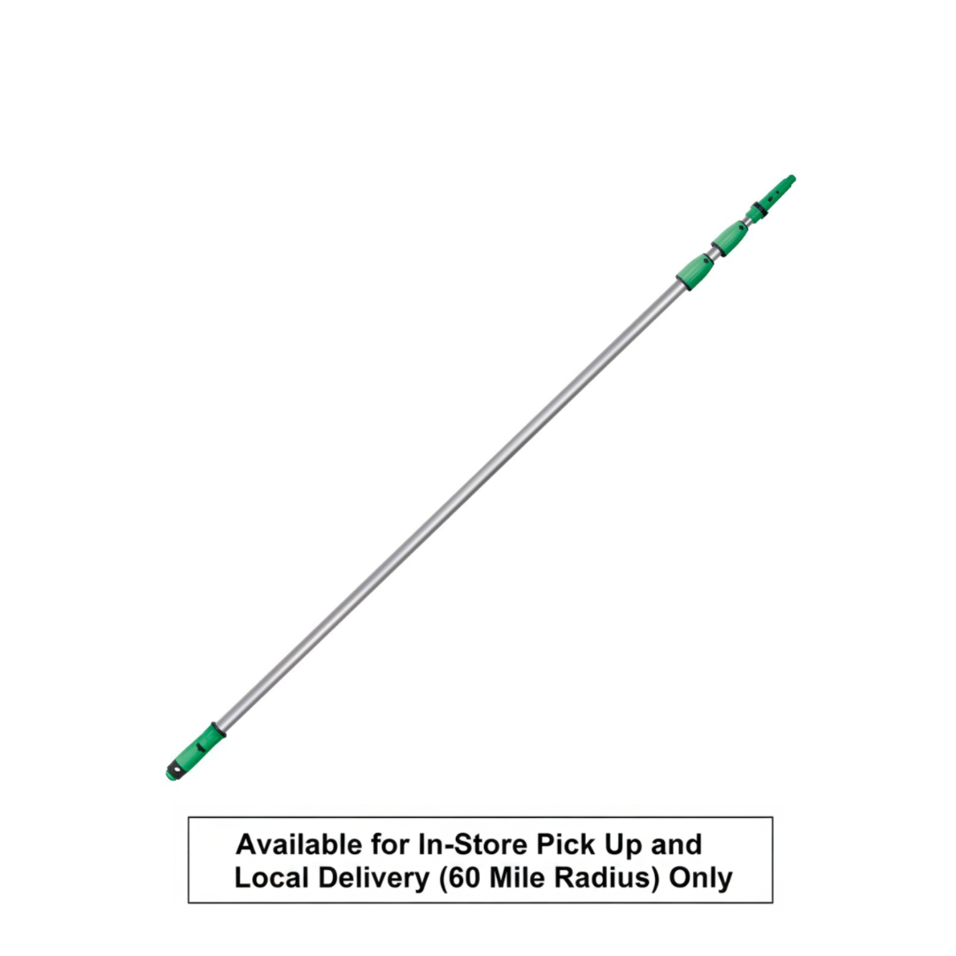 Unger® Opti-Loc Extension Pole, Three Sections. 30 ft./9 m. Green/Silver.