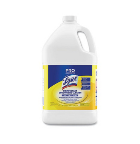 Lysol Disinfectant Deodorizing Cleaner Concentrate, Lemon Scent,Case of 4 one-gallon bottles