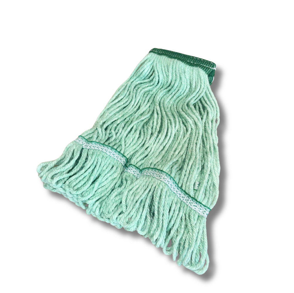 Green Blend Med Looped Mop Head | Green Band