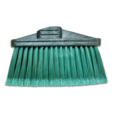 Green Angle Broom with Flagged Bristles