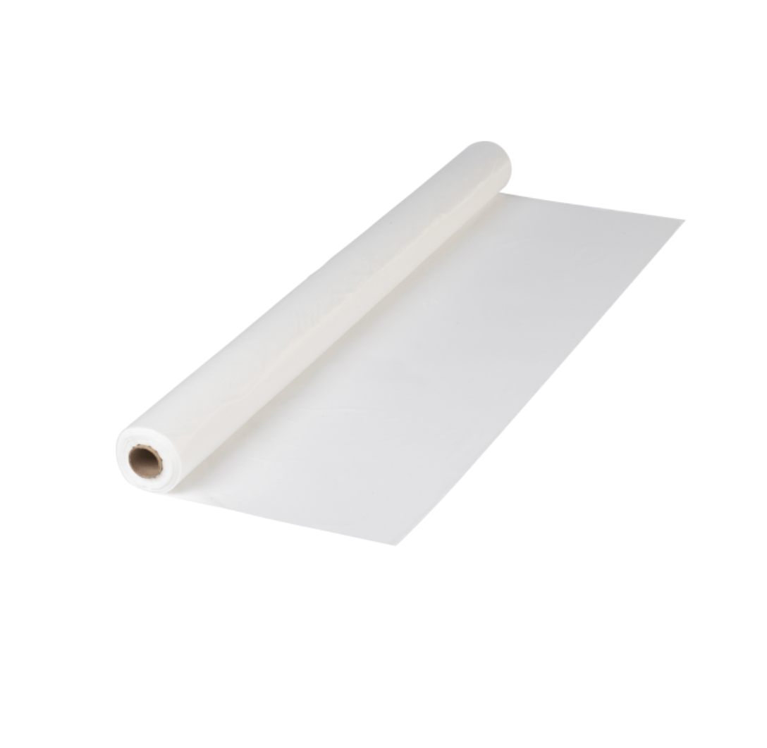 Hoffmaster 40” x 300’ White Plastic Table Roll | 1 Roll per Case