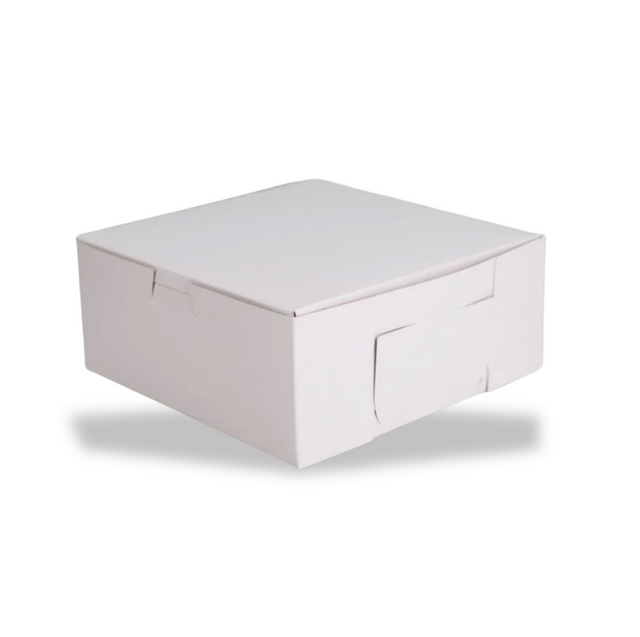 White One-Piece Bakery Boxes – 7” x 7” x 4” | 250 Count
