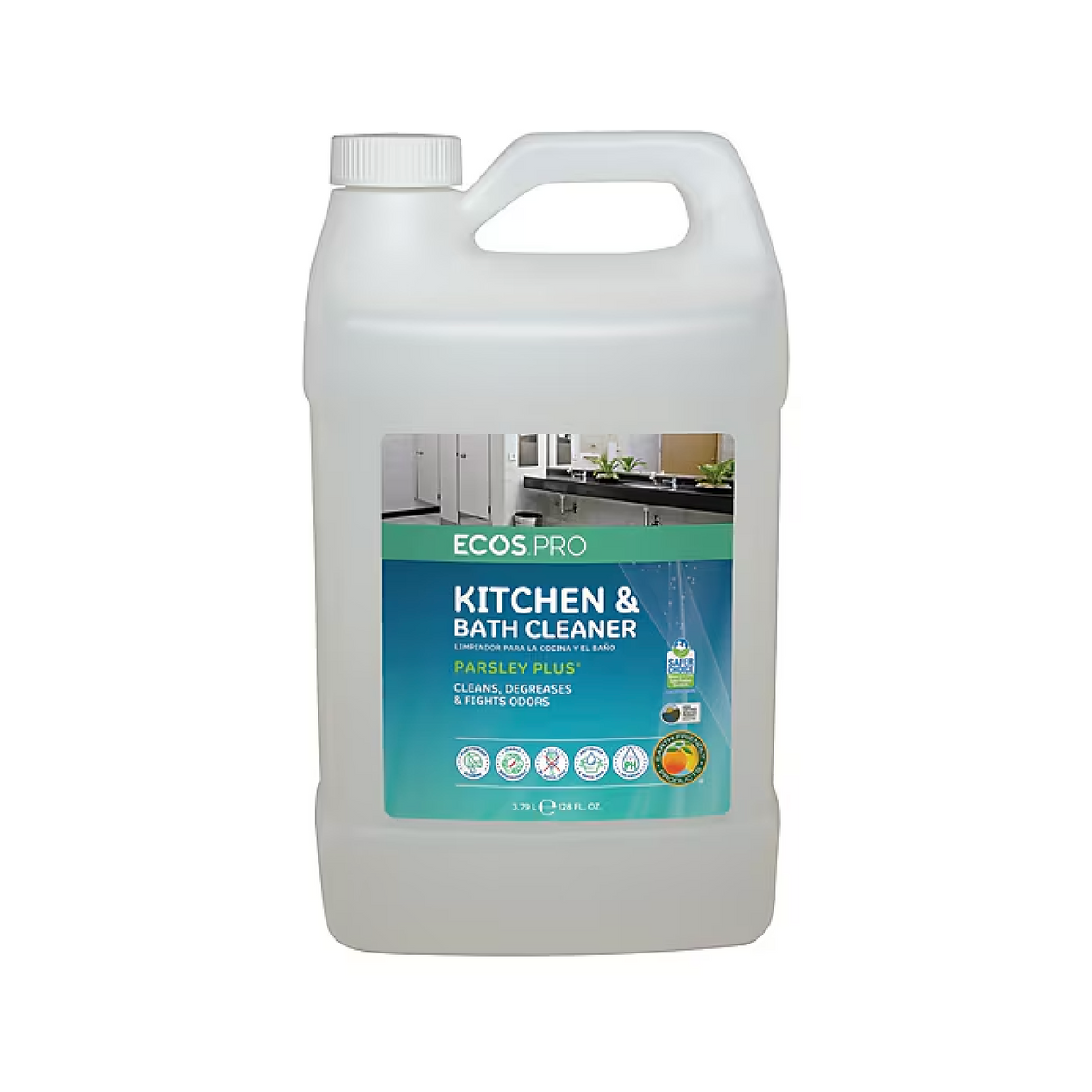 ECOS® PRO Parsley Plus All-Purpose Kitchen & Bathroom Cleaner – Herbal Scent, 1 Gallon