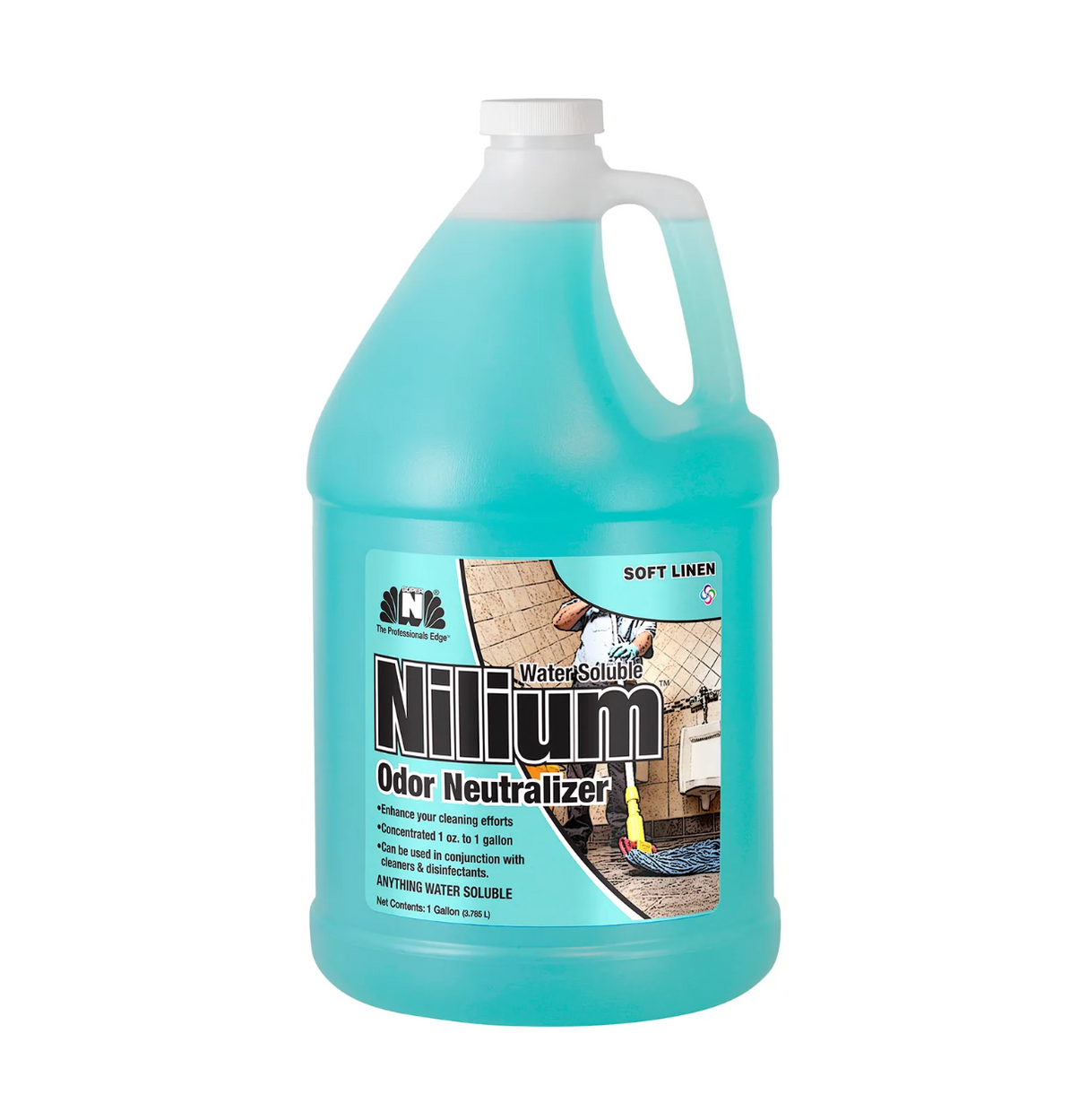 Nilium Deodorizer Soft Linen | 1 Gallon Bottles | 4 Bottles a Case