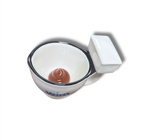wim Toilet Shaped Ceramic Mug 12 oz