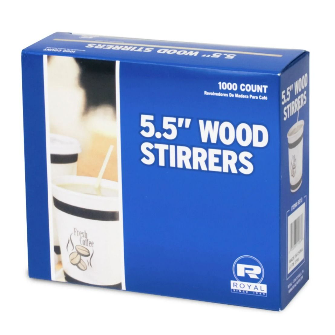AmerCare Royal R810 Birch Wood Coffee Stirrer – 5.5” | 10,000/Case