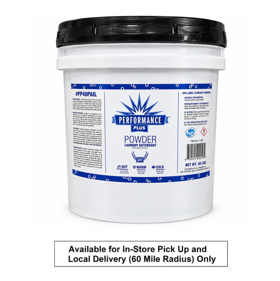 Performance Plus Laundry Detergent – High-Efficiency & Standard Washer Compatible | Pail
