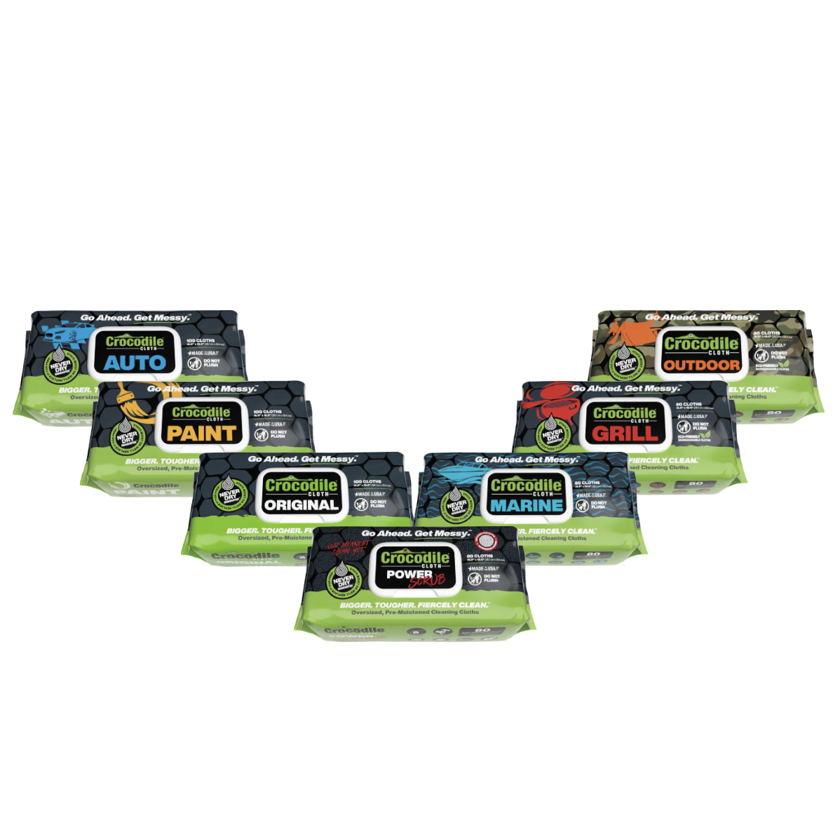 Crocodile Cloth® – Oversized Wipes for Oversized Messes