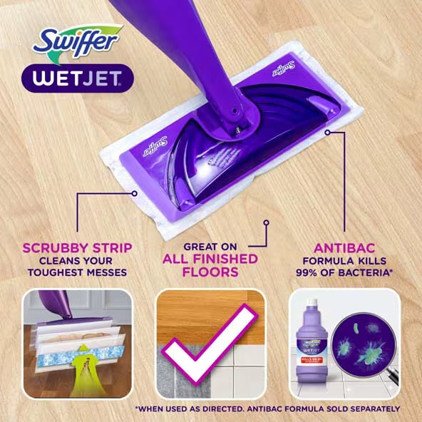 Swiffer® WetJet™ Multi-Surface Cleaner Solution Refill | Febreze Lavender