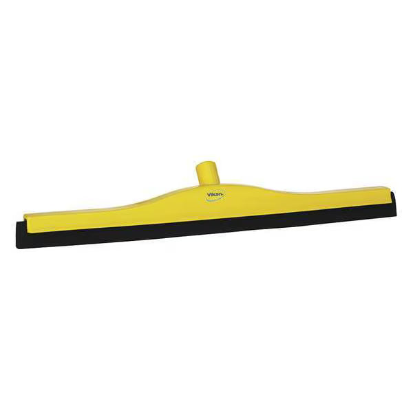 Vikan® 24" Yellow Hygienic Floor Squeegee with Replacement Cassette