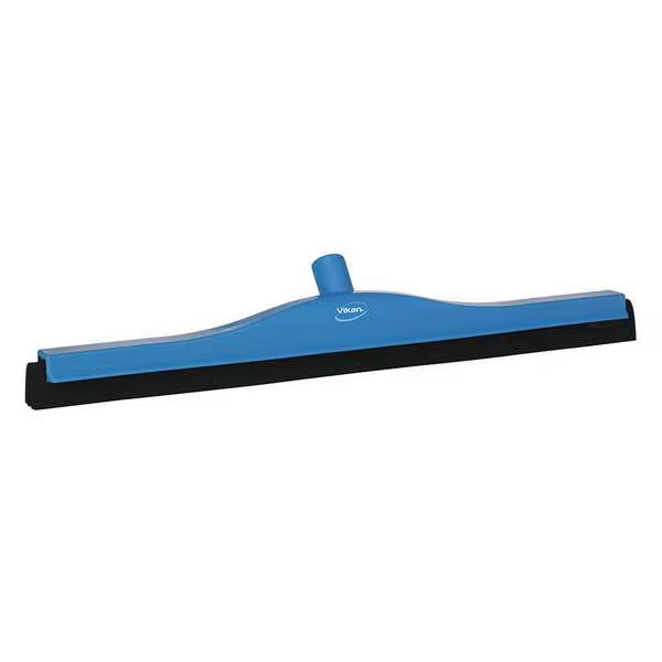 Vikan® 24" Blue Hygienic Floor Squeegee with Replacement Cassette