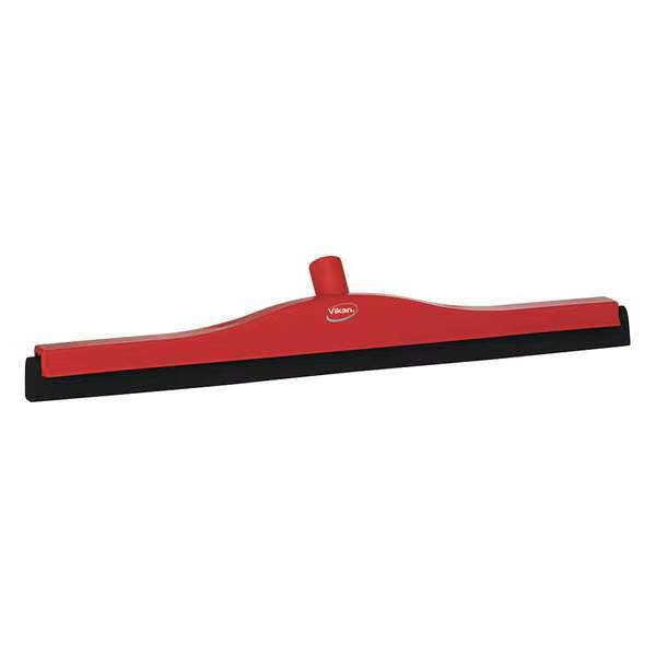 Vikan® 24" Red Hygienic Floor Squeegee with Replacement Cassette