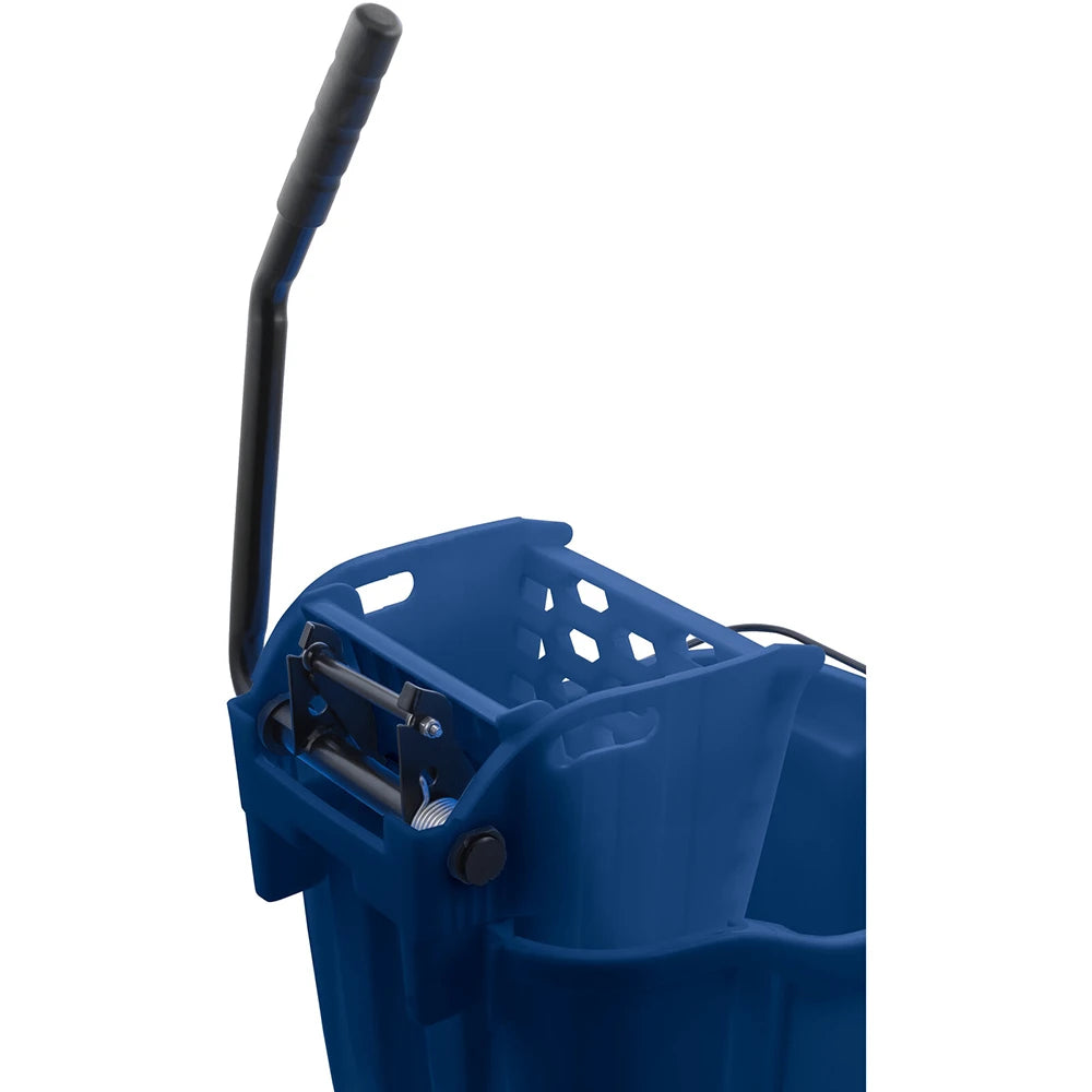 Carlisle OmniFit™ 35-Qt Mop Bucket & Side-Press Wringer Combo | Blue