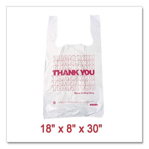 Barnes Paper Company Thank You High-Density Shopping Bags