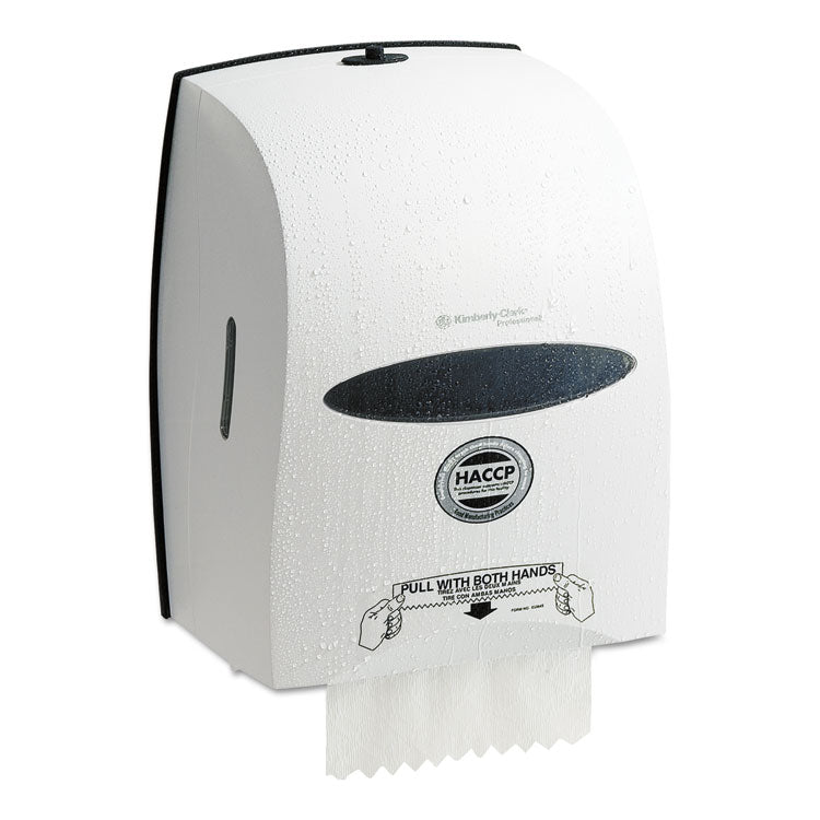Kimberly-Clark® Sanitouch® Manual Hard Roll Towel Dispenser, White, (12.63 x 10.2 x 16.13)