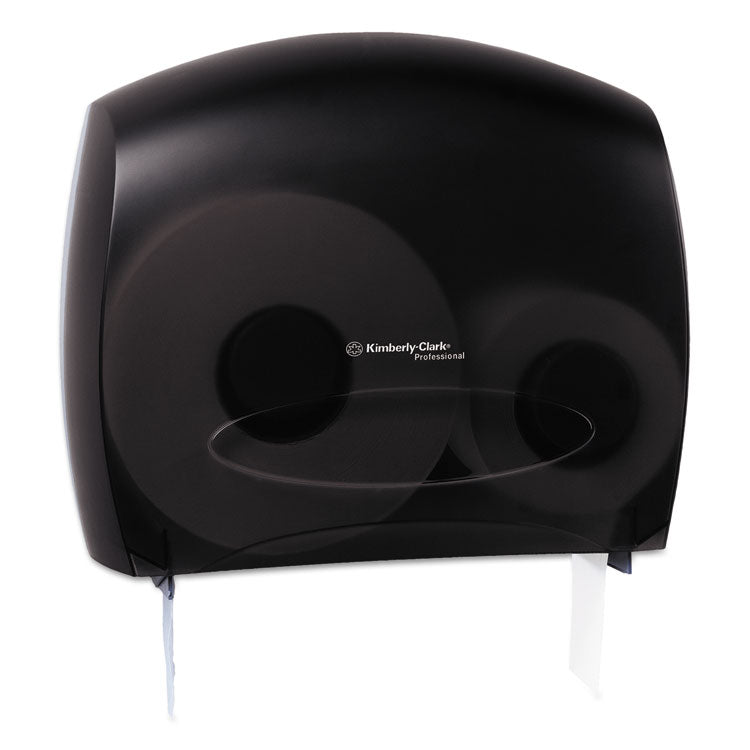 Kimberly-Clark Professional™ JRT Jr. Escort Jumbo Roll Toilet Tissue Dispenser With Stub Roll, Smoke (Black)