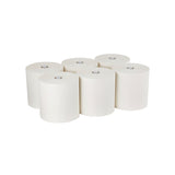 PACIFIC BLUE ULTRA® 8” High-Capacity Recycled Paper Towel Rolls – White | 6 Rolls per Case