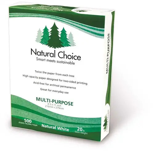 Natural Choice Multi-Purpose Copy Paper | 8.5” x 11” | White