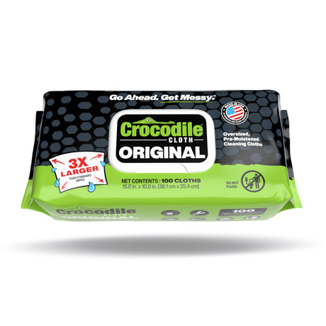 Crocodile Cloth® – Oversized Wipes for Oversized Messes