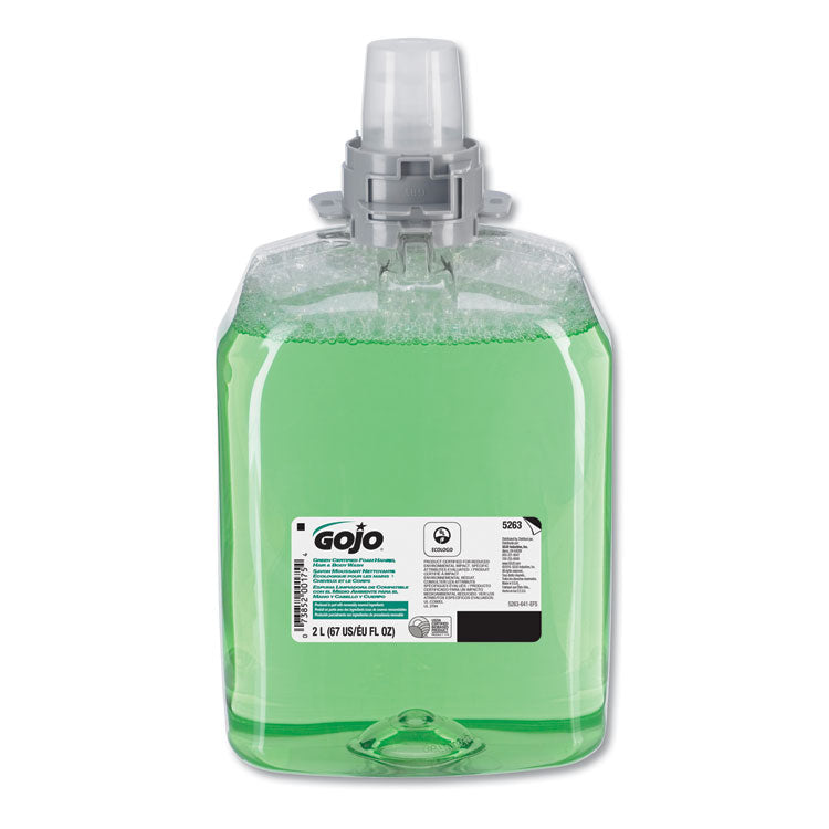 GOJO® Green Certified Foam Hand, Hair, & Body Wash | 2000 mL Refill for GOJO® FMX-20™ Dispenser