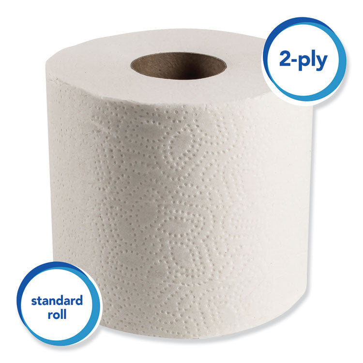 Scott® Standard Roll 2-Ply Toilet Tissue | Septic Safe | 550 Sheets per Roll | 80 Rolls per Carton