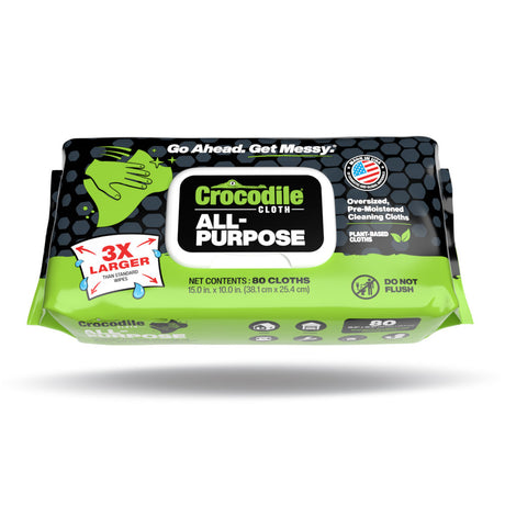 Crocodile Cloth® – Oversized Wipes for Oversized Messes